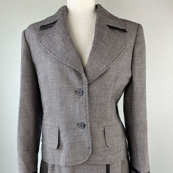 Harve Benard Three Piece Matching Wool Blazer, Skirt, and Pants EUC - Picture 2 of 16